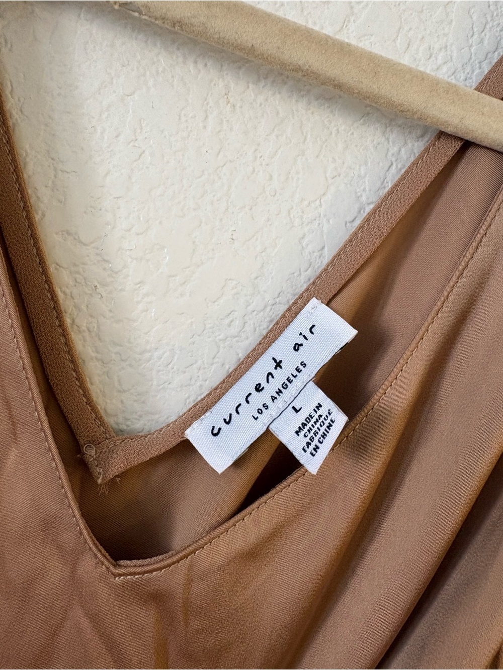Current Air Sleeveless V-Neck Pleated Midi Dress in Brown - Picture 2 of 4